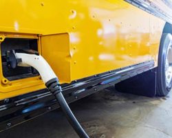Image of power cord going into side of bus