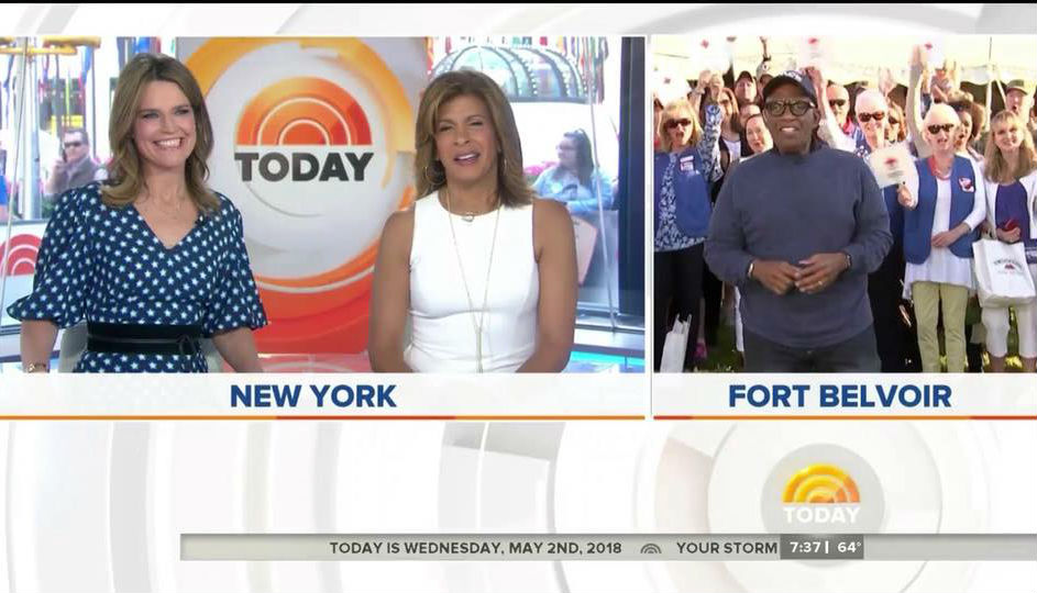 Savannah Guthrie, Hoda Kotb and Al Roker on TV