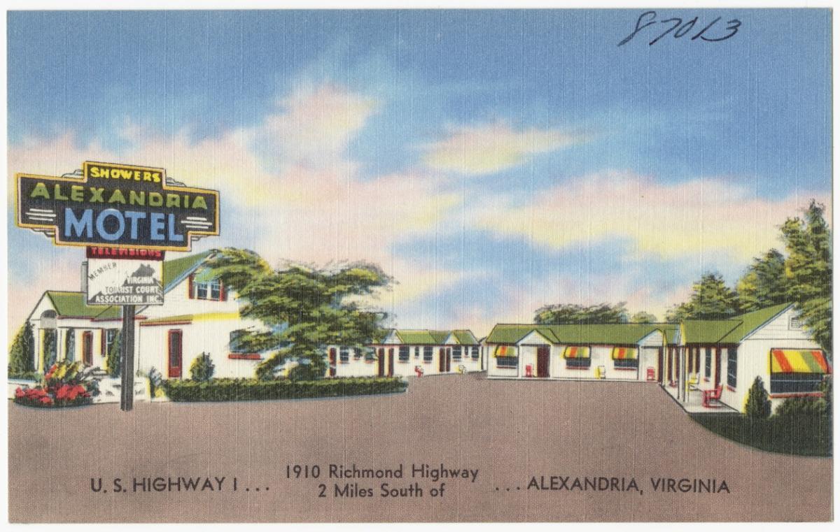 Postcard of motel