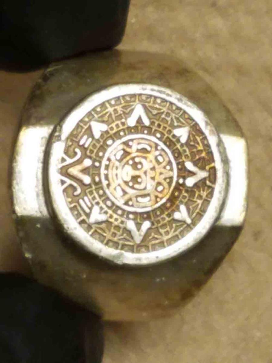 View of gold ring