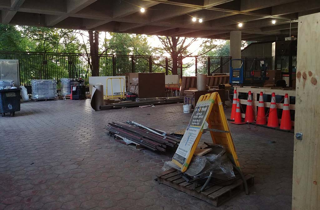 View of station from main level