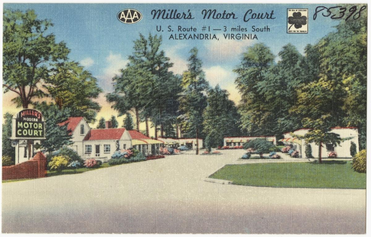 Postcard of motel