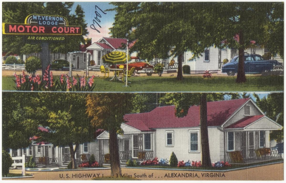 Postcard of motel