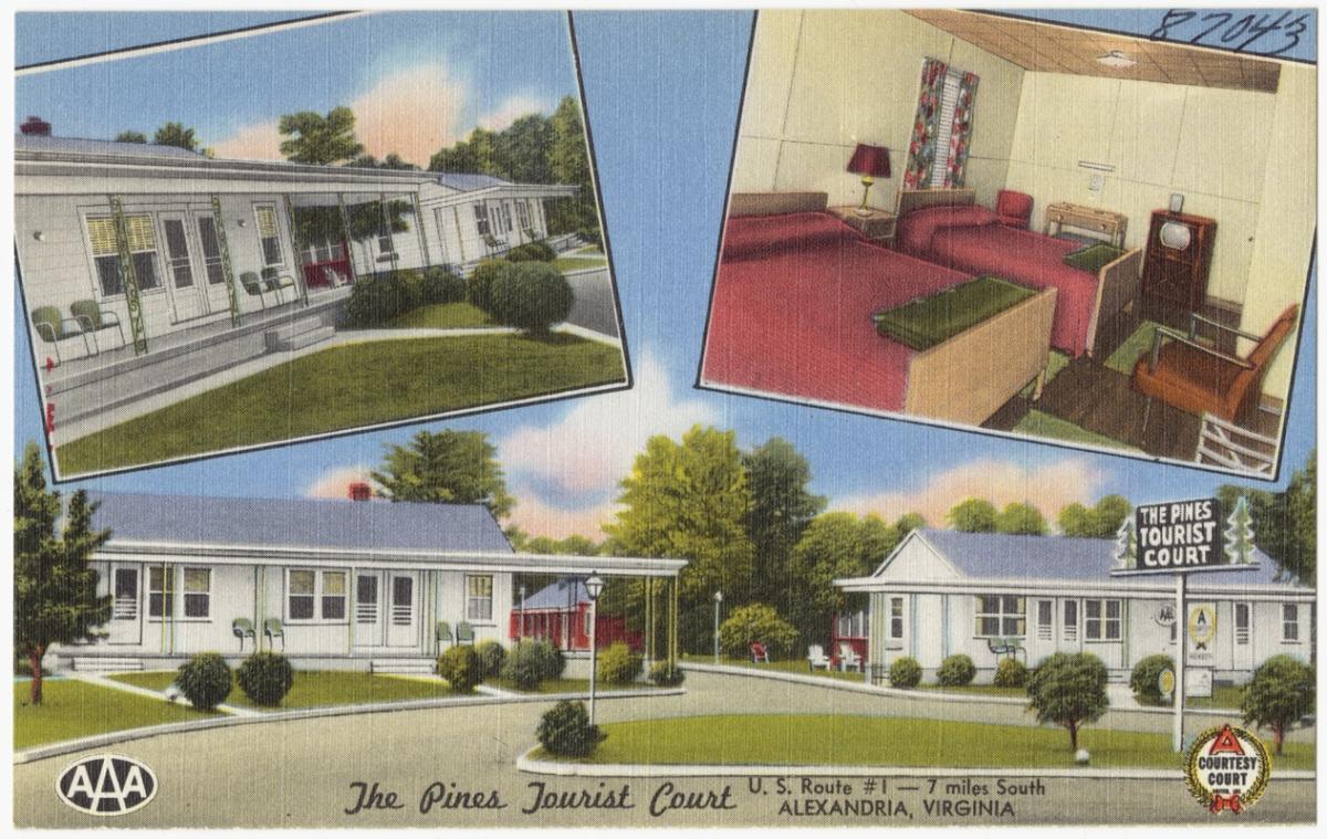 Postcard of motel