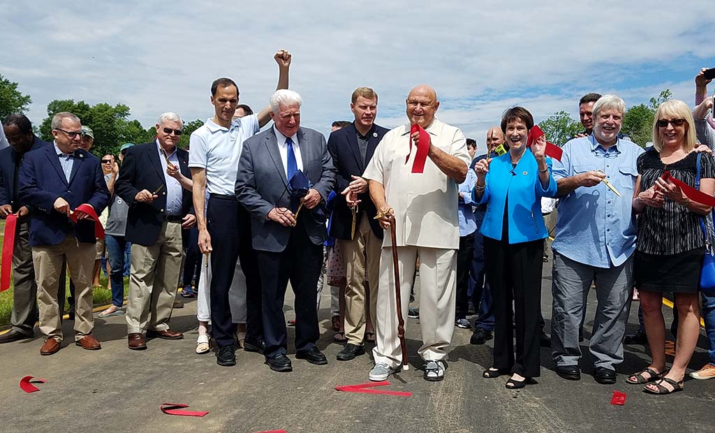 the moment after the ribbon cutting
