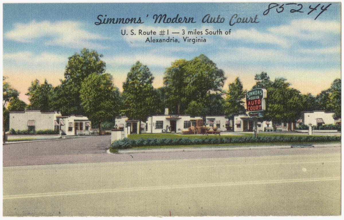 Postcard of motel