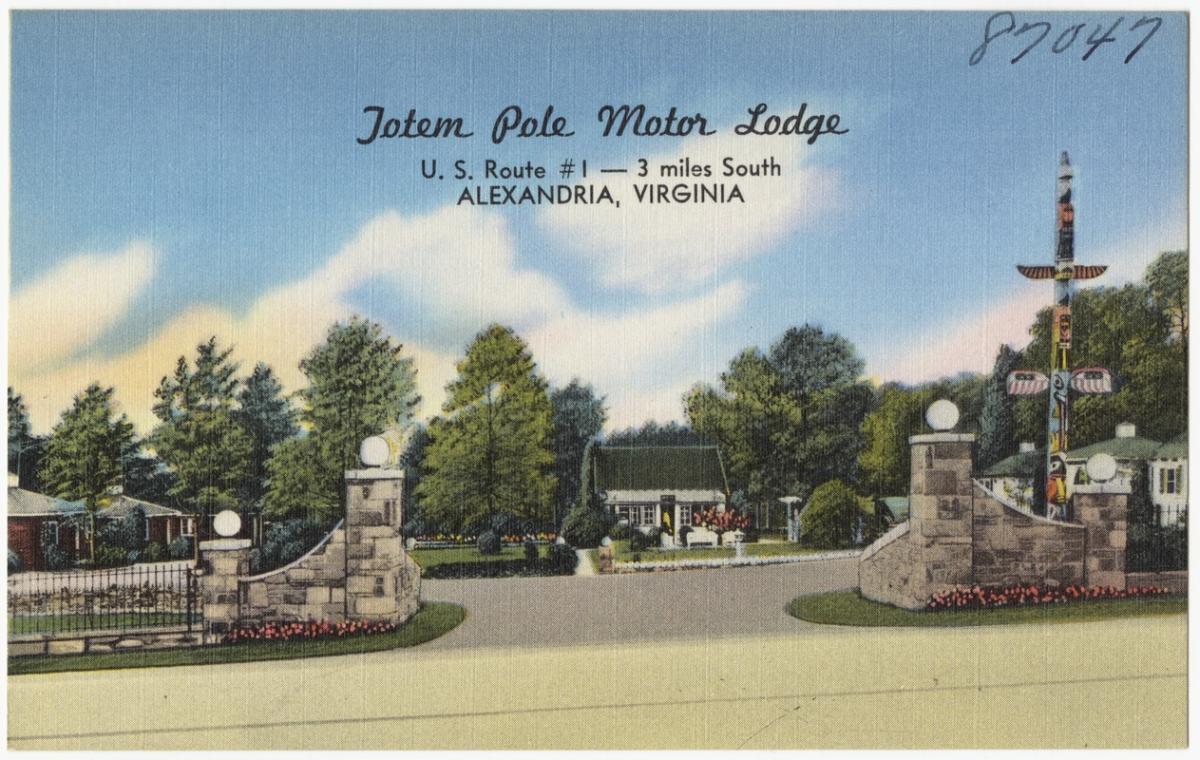 Postcard of motel