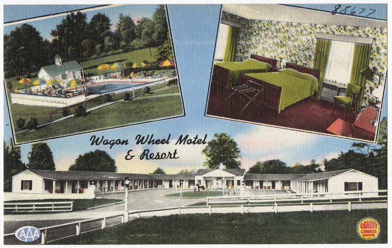 Postcard of motel